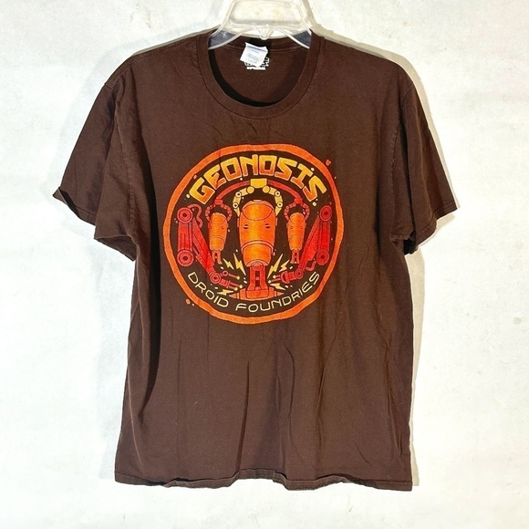 Disney Star Wars Geonosis Battle Droids Brown Short Sleeve Tee T Shirt - Picture 1 of 7
